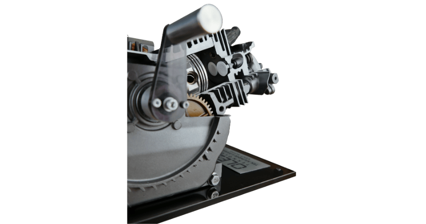 Tek Silindir 4 Zamanlı Kesit Model