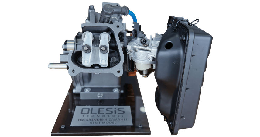 Tek Silindir 4 Zamanlı Kesit Model