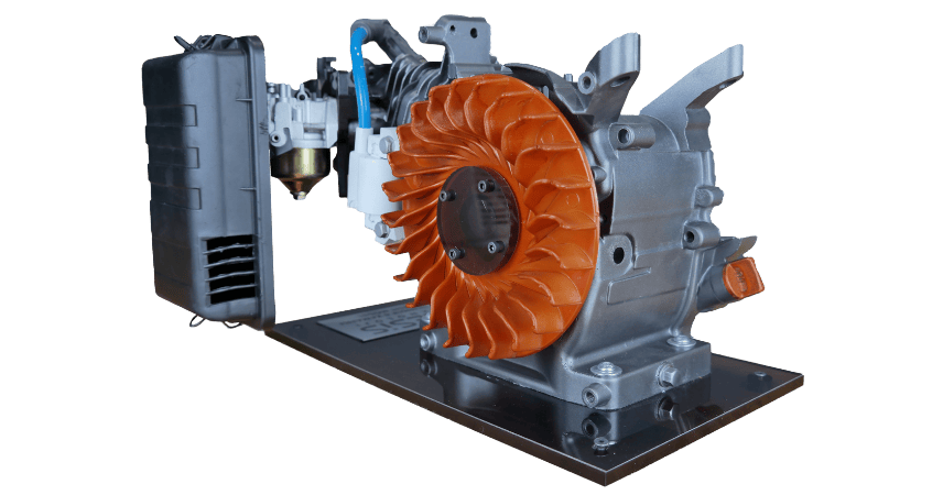 Tek Silindir 4 Zamanlı Kesit Model