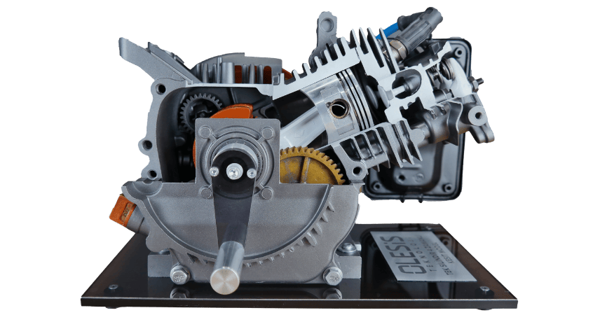 Tek Silindir 4 Zamanlı Kesit Model