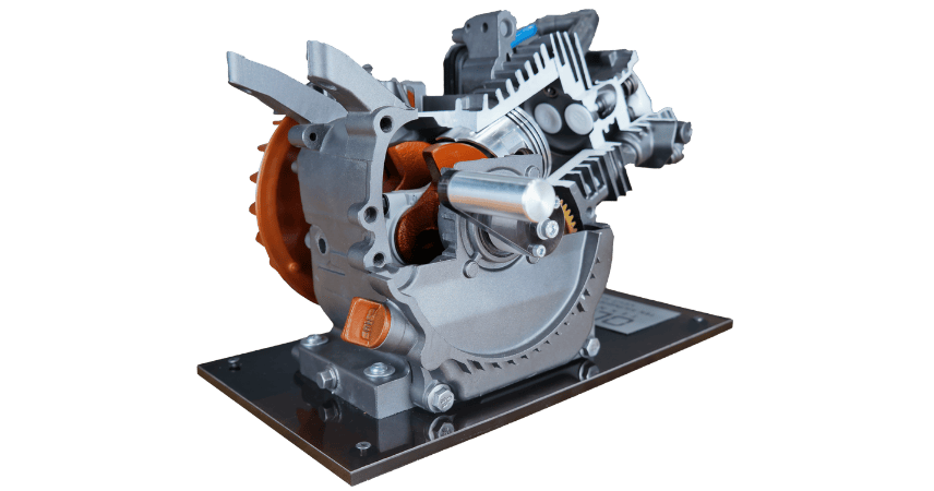 Tek Silindir 4 Zamanlı Kesit Model